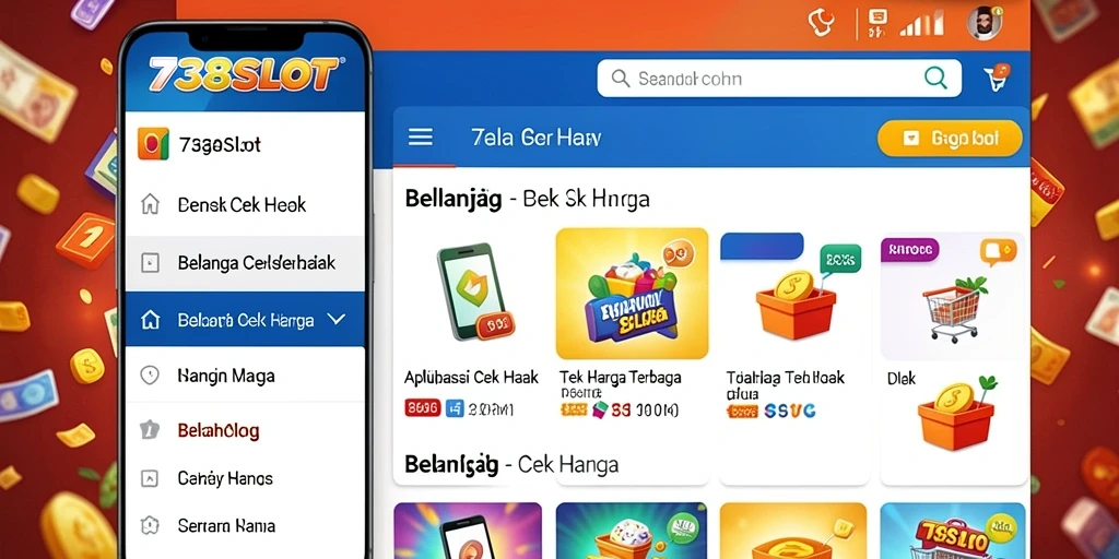 Tampilan antarmuka 738SLOT yang mempermudah Cek Harga.