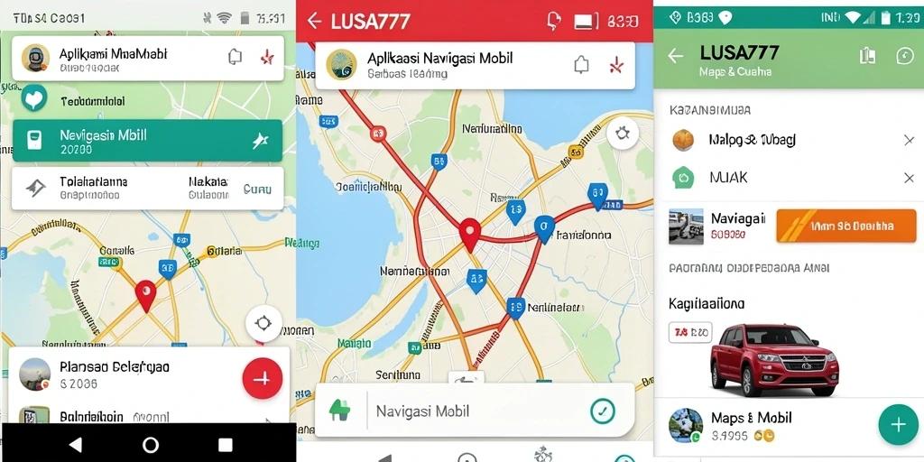 Antarmuka LUSA777 yang intuitif untuk navigasi mobil