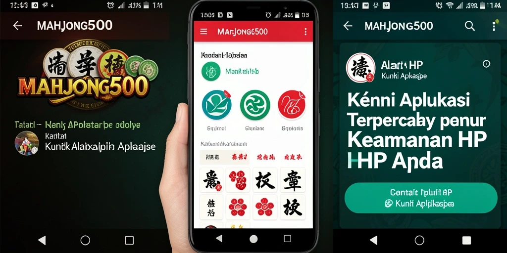Antarmuka pengguna <strong>MAHJONG500</strong> yang intuitif dan mudah diakses.