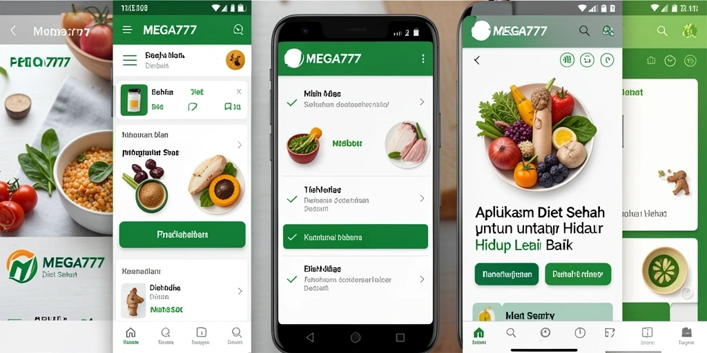 Tampilan antarmuka MEGA777 yang intuitif dan menarik untuk pengguna Diet Sehat.