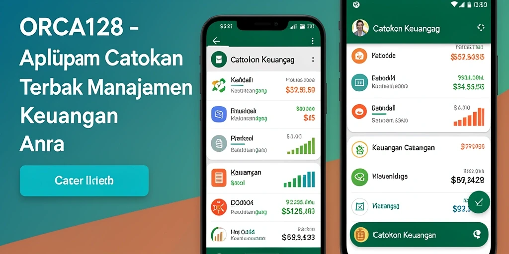 Antarmuka pengguna aplikasi Catatan Keuangan ORCA128 yang sederhana dan efektif.