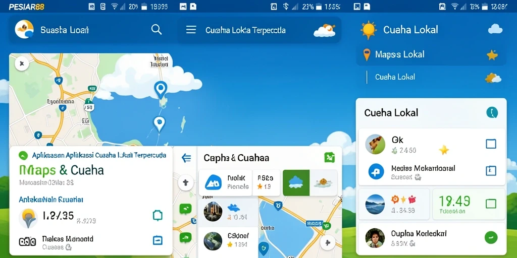 Tampilan antarmuka PESIAR88 yang informatif dan mudah dipahami.