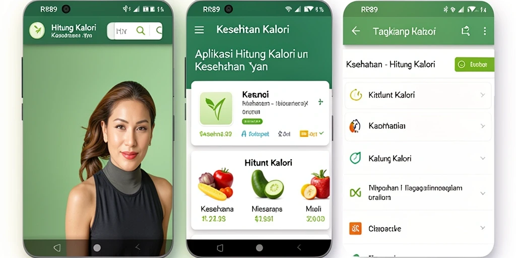 Tampilan antarmuka RR89 yang menarik dan fungsional untuk menghitung kalori.